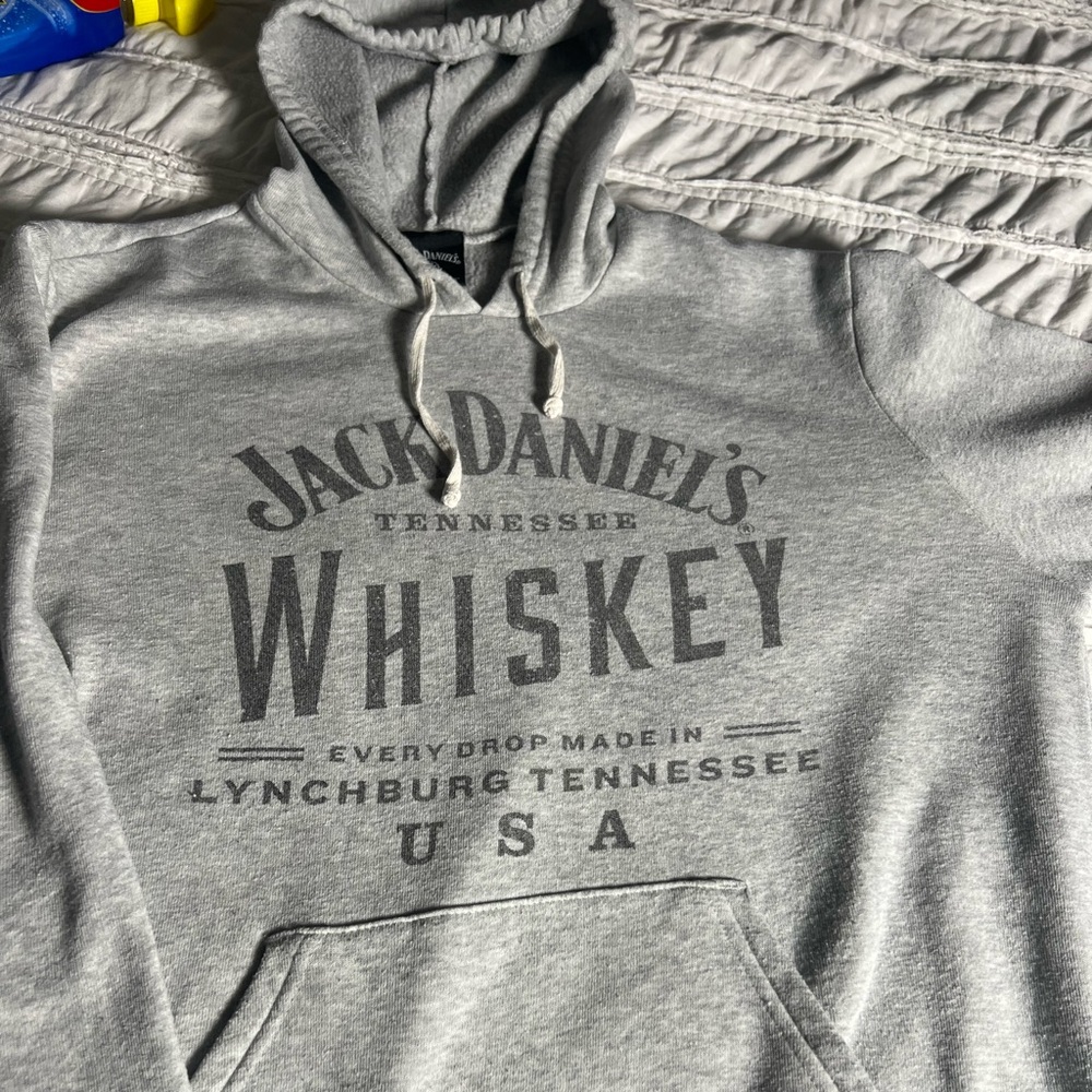 Jack Daniels Heather Gray Hoodie